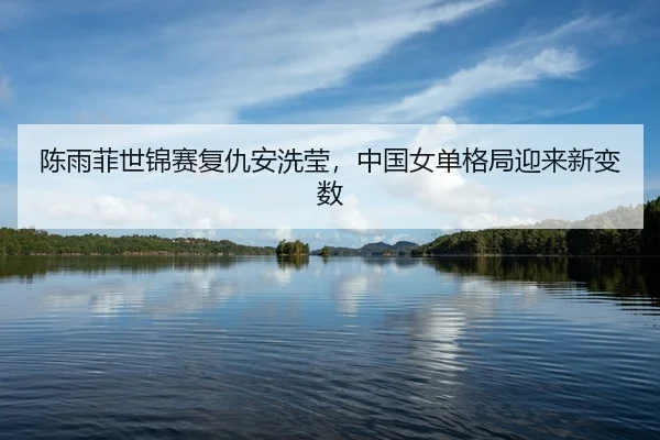 陈雨菲世锦赛复仇安洗莹，中国女单格局迎来新变数
